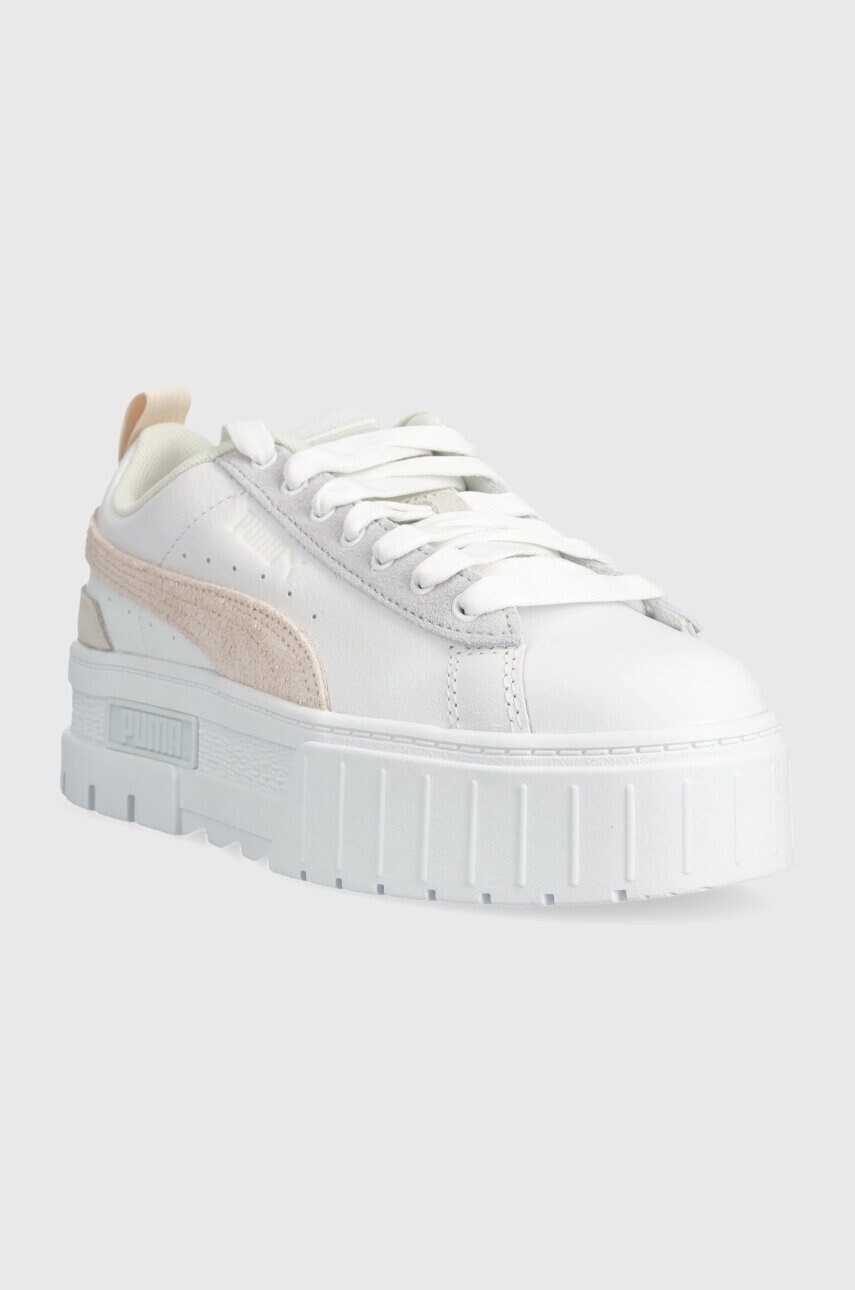 Шкіряні кросівки Puma Mayze Mix Wns колір білий