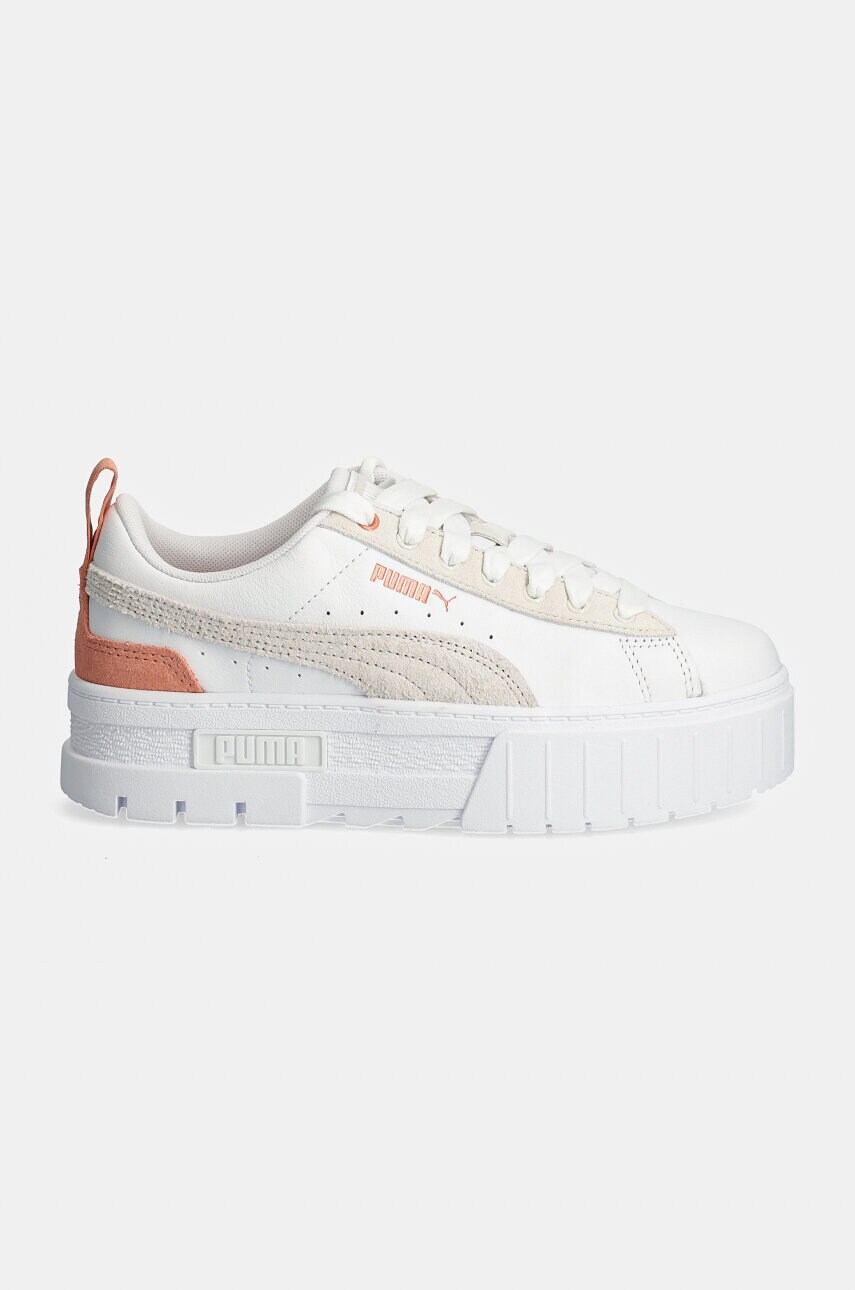 Шкіряні кросівки Puma Mayze Mix Wns колір білий