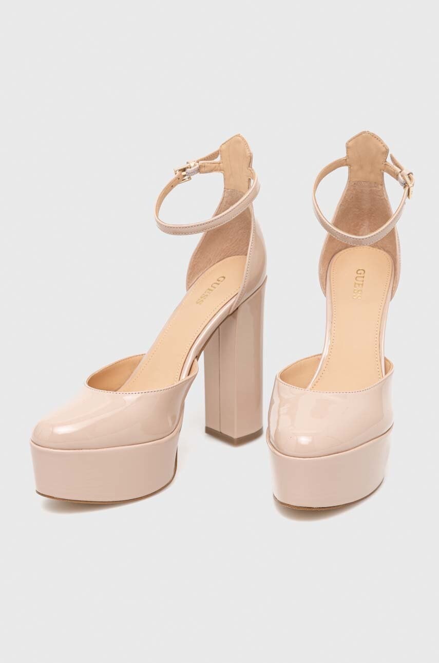 Туфлі Guess Calane колір бежевий