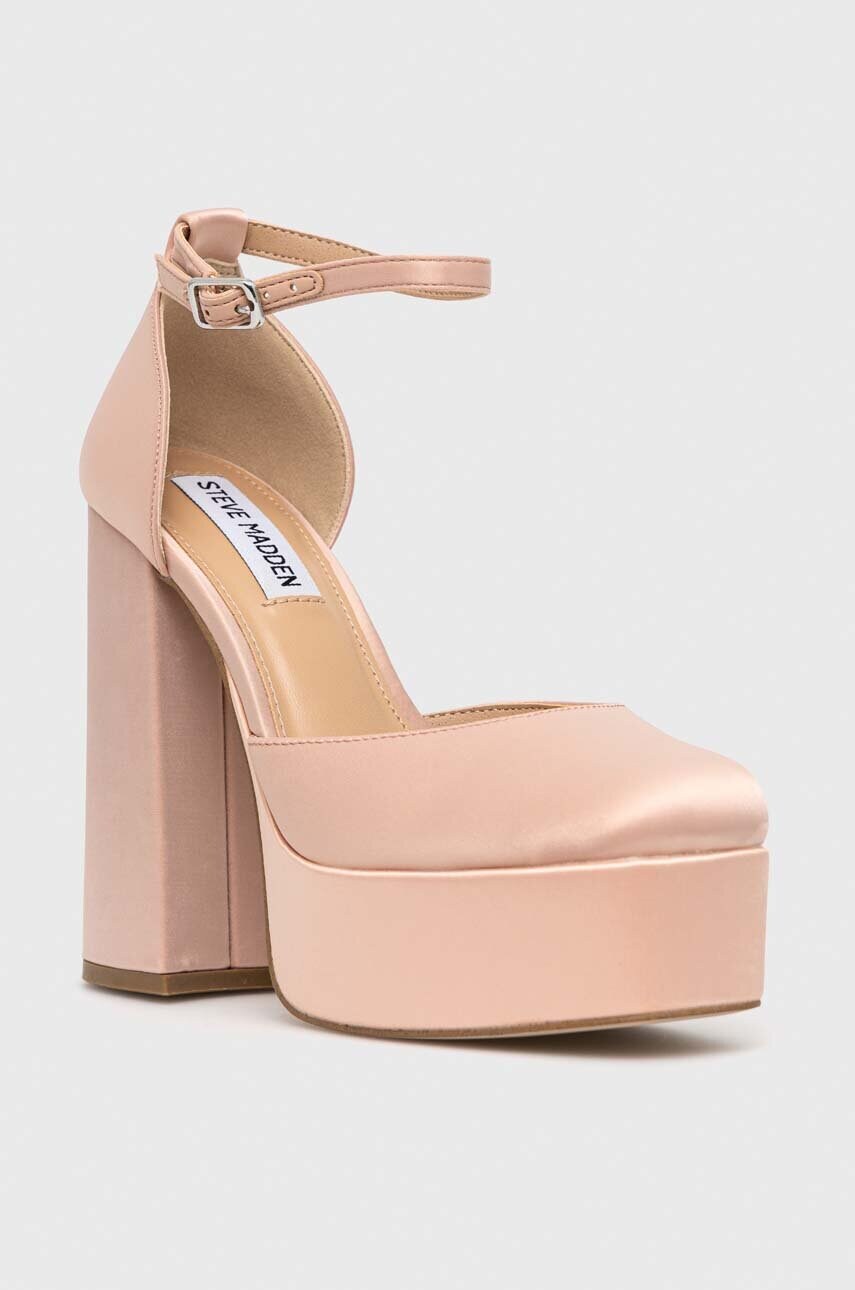 Туфлі Steve Madden Tamy колір рожевий каблук блок