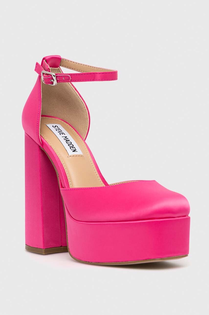 Туфлі Steve Madden Tamy колір рожевий каблук блок SM11002323