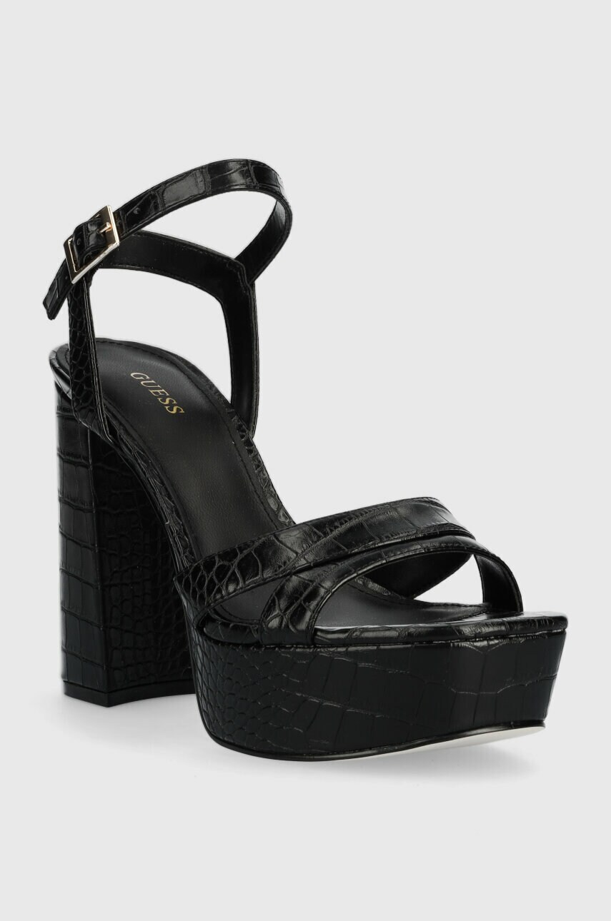 Сандалі Guess ZELINA колір чорний FL6ZLI PEL03