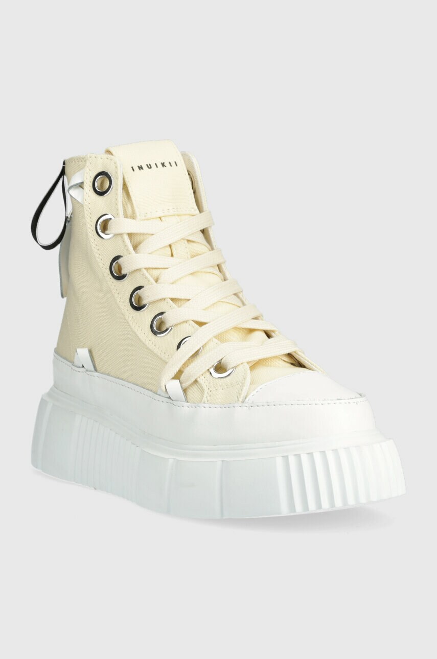 Кеди Inuikii Matilda Canvas High 23 жіночі колір бежевий 30103-024