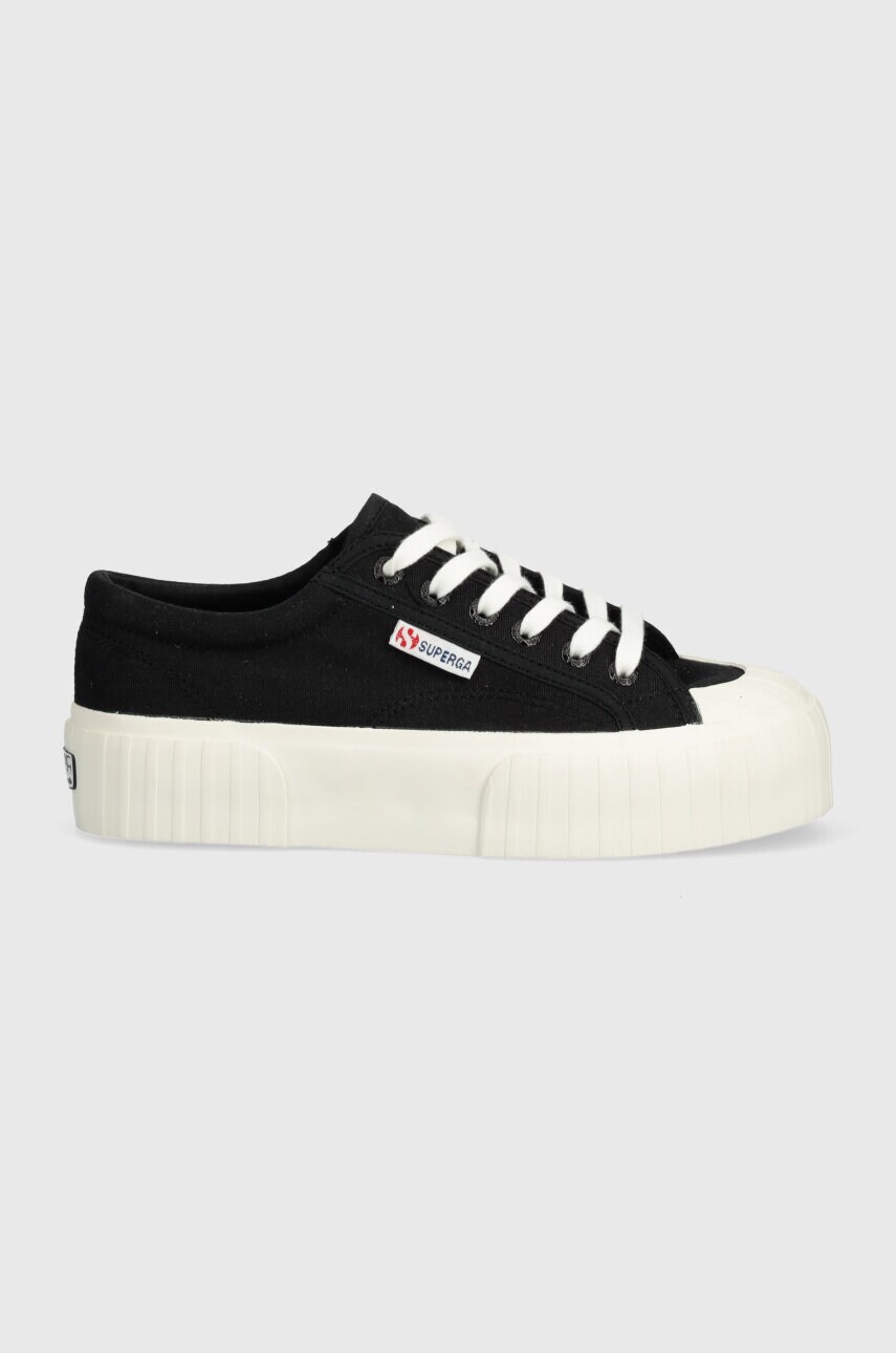 Кеди Superga 2631 STRIPE PLATFORM жіночі колір білий S5111SW