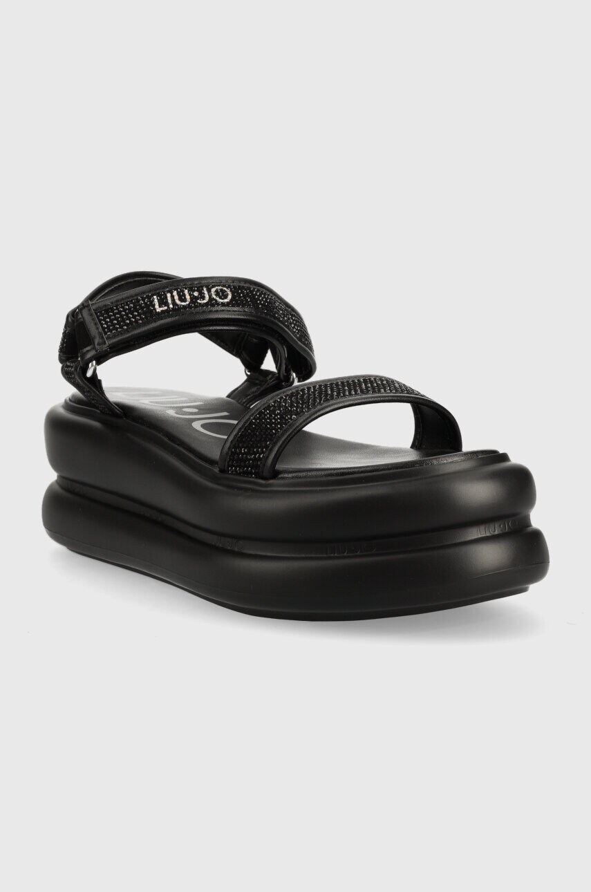 Сандалі Liu Jo ARIA 03 жіночі колір чорний на платформі SA3081EX08422222