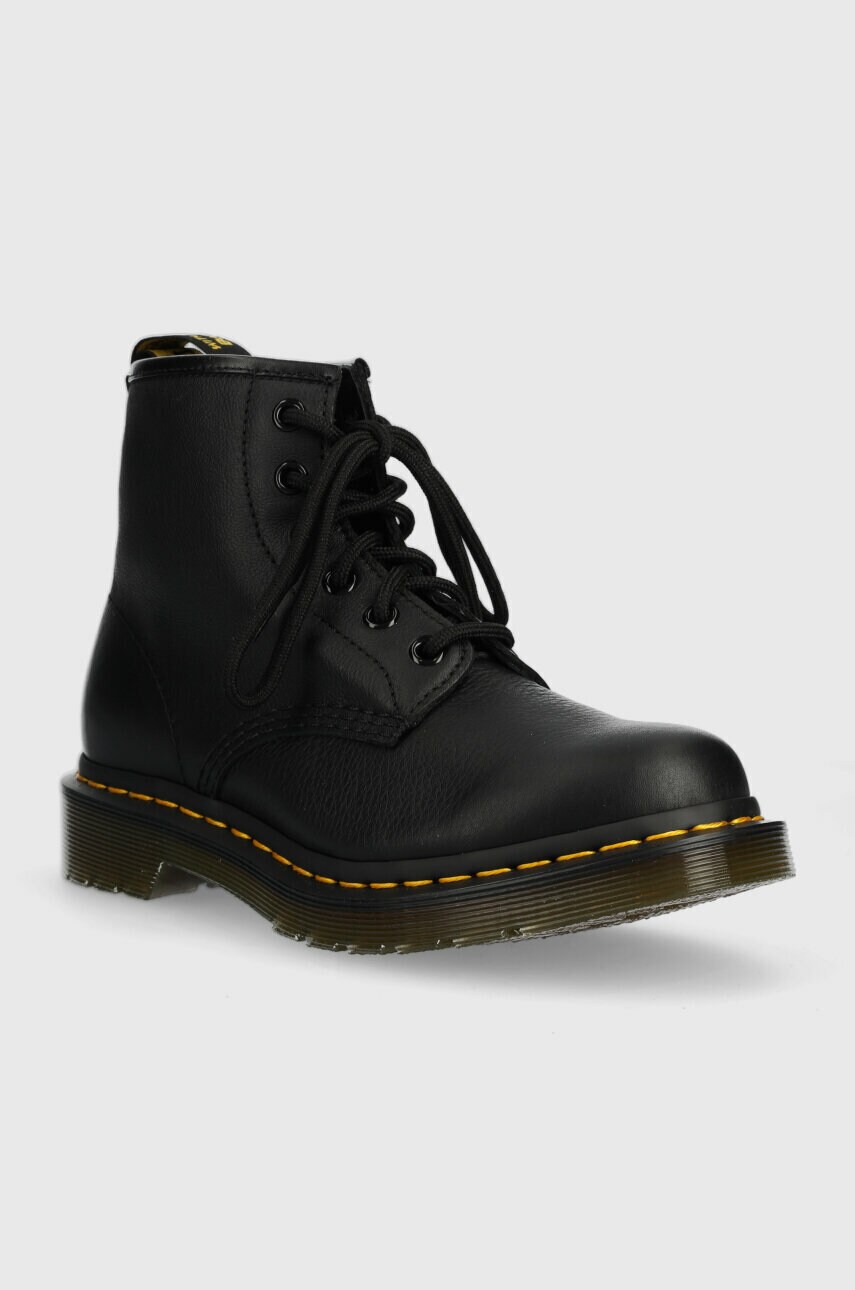 Шкіряні черевики Dr. Martens 101 жіночі колір чорний на платформі DM30700001 DM30700001-Black
