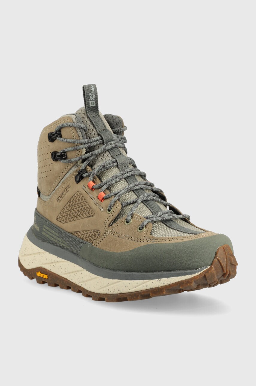 Черевики Jack Wolfskin Terraquest Texapore Mid жіночі колір зелений