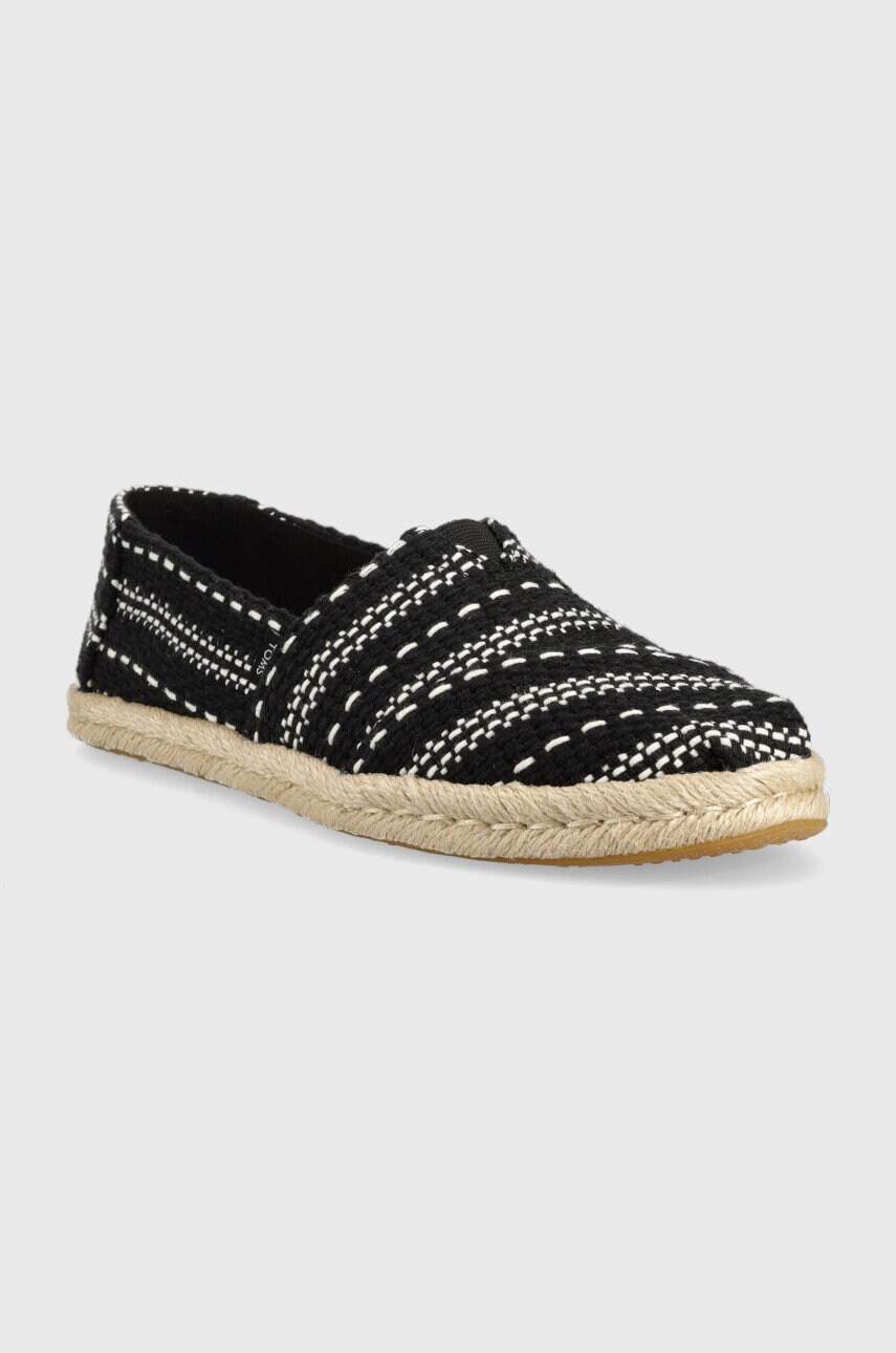 Еспадрилі Toms Alpargata Rope колір чорний 10019676