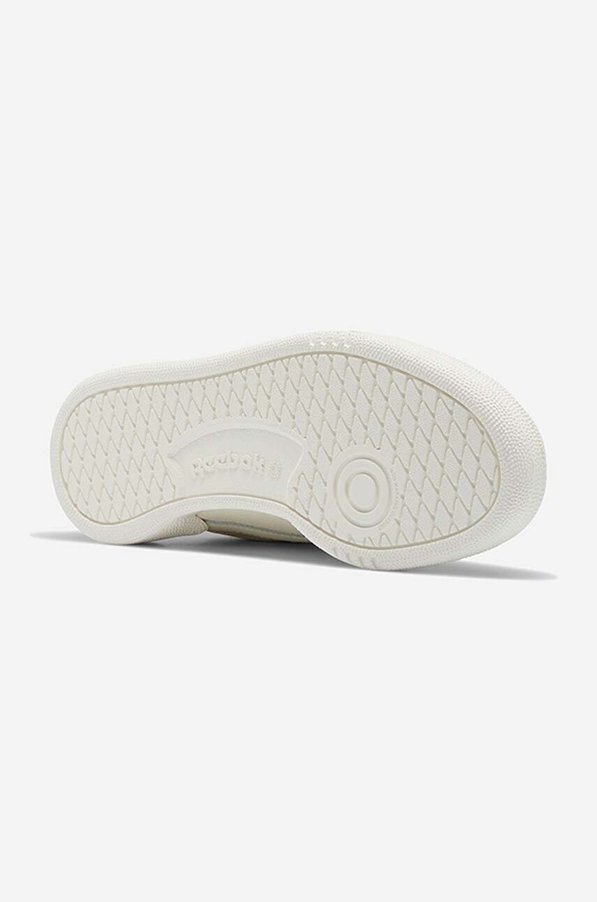Шкіряні кросівки Reebok Classic Club C 85 HQ0947 колір бежевий HQ0947-cream