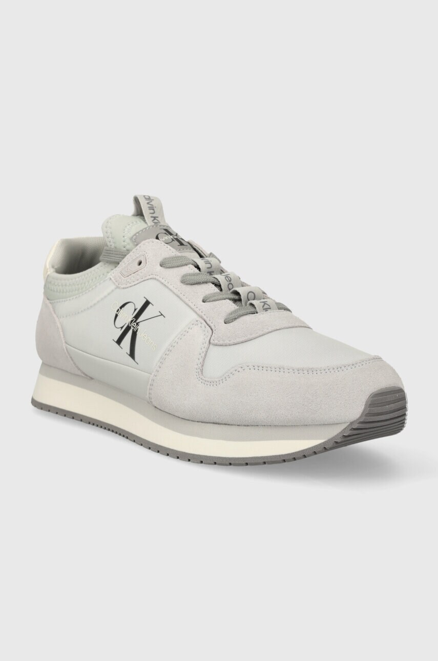 Кросівки Calvin Klein Jeans RUNNER SOCK LACEUP NY-LTH колір чорний YM0YM00553