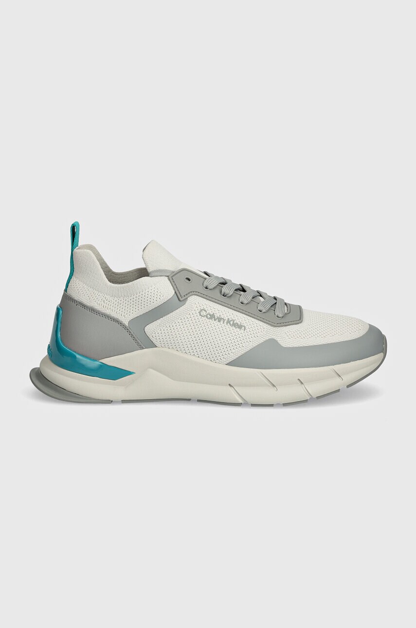 Кросівки Calvin Klein LOW TOP LACE UP MIX колір сірий