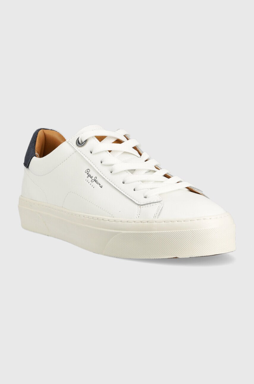 Шкіряні кросівки Pepe Jeans YOGI колір білий PMS30930