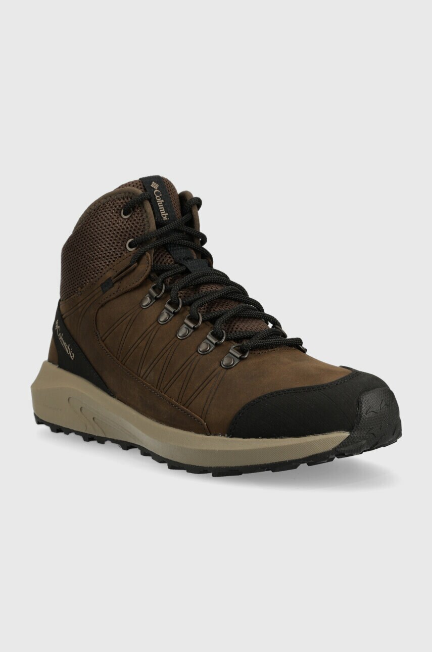 Черевики Columbia Trailstorm Crest Mid Waterproof чоловічі колір коричневий