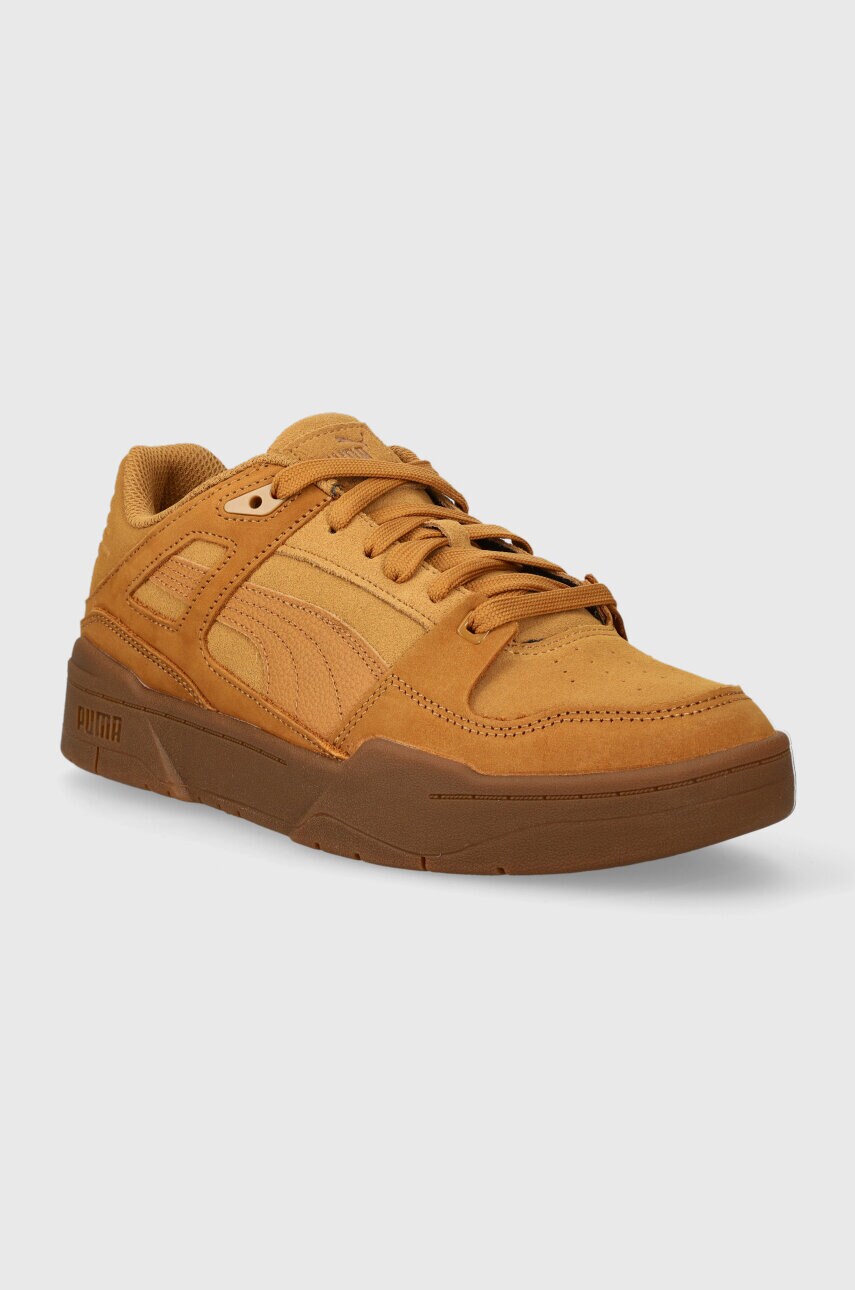 Шкіряні кросівки Puma Slipstream Suede колір чорний 387547-01