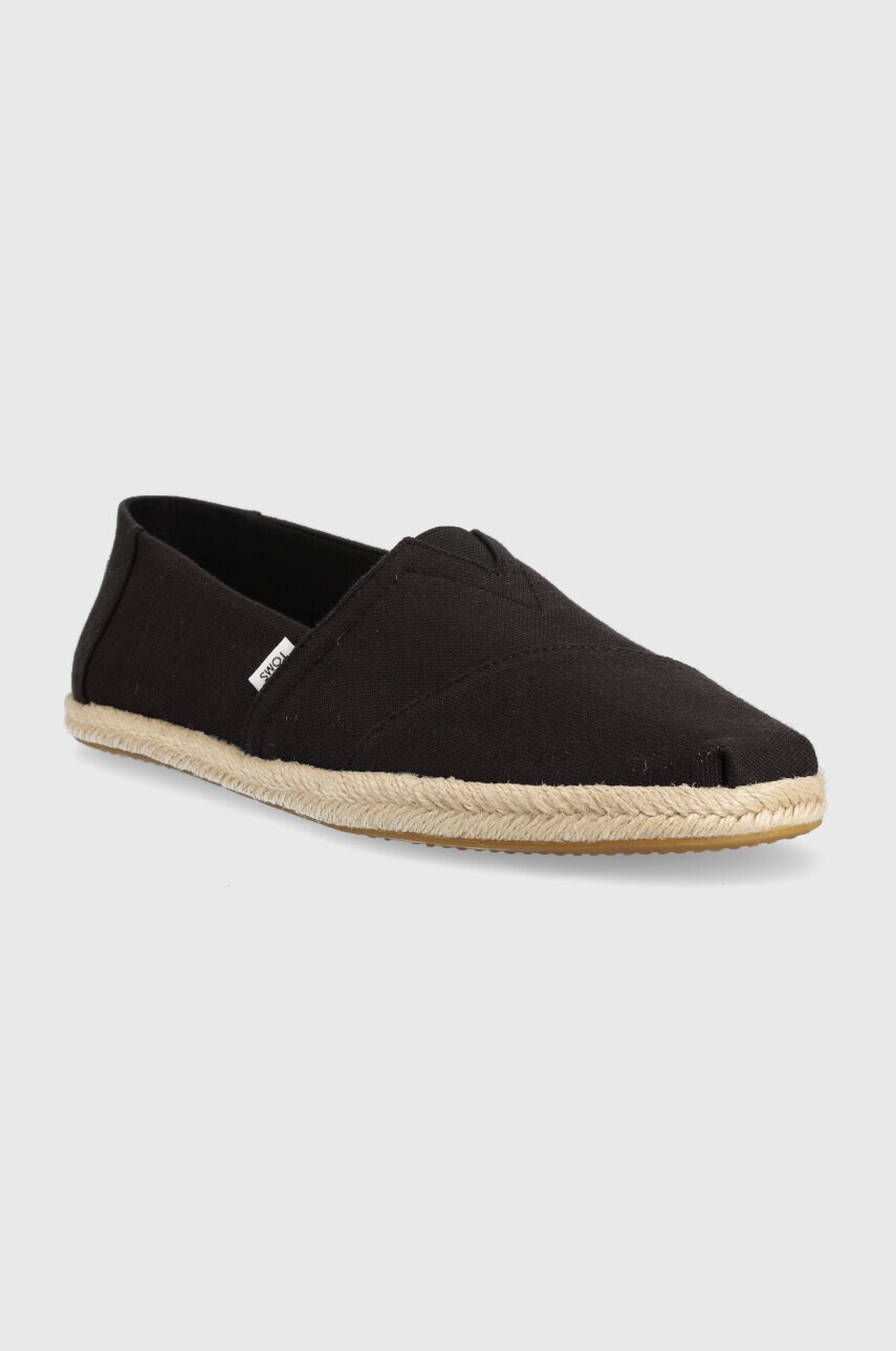 Еспадрилі Toms Alpargata Rope колір чорний 10019894