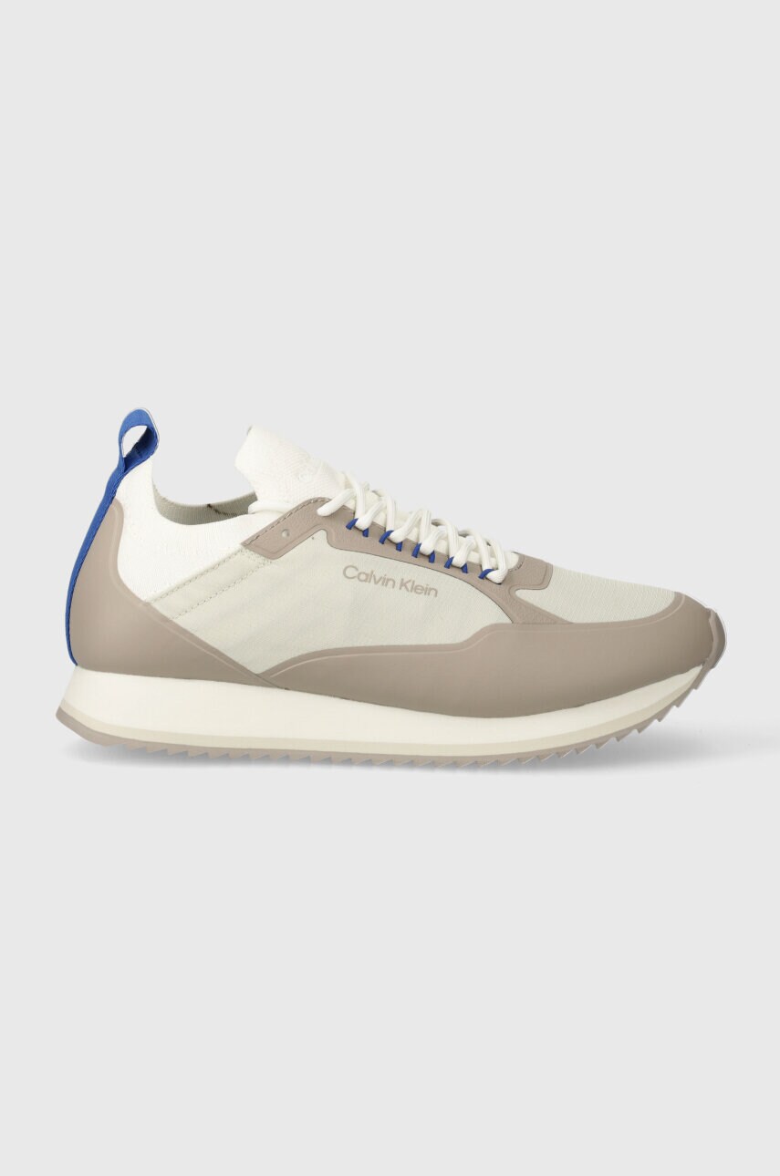 Кросівки Calvin Klein LOW TOP LACE UP NYLON колір бежевий HM0HM00921