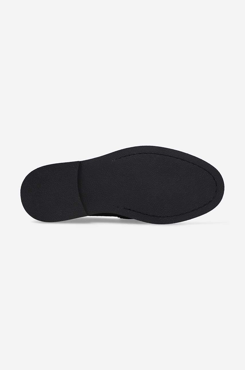 Замшеві мокасини Filling Pieces Loafer Suede колір чорний на плоскому ходу 44222791861-1861