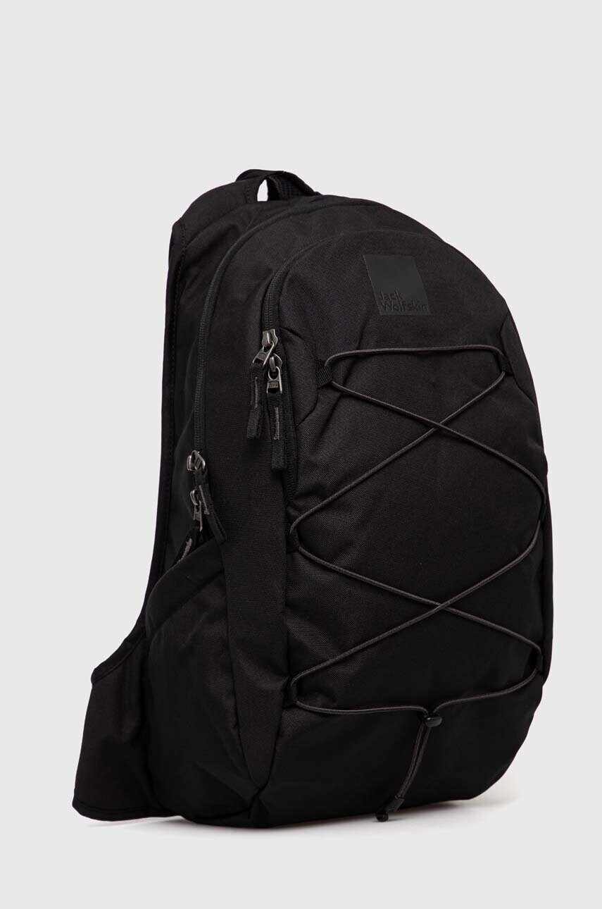 Рюкзак Jack Wolfskin 10 жіночий колір чорний великий однотонний