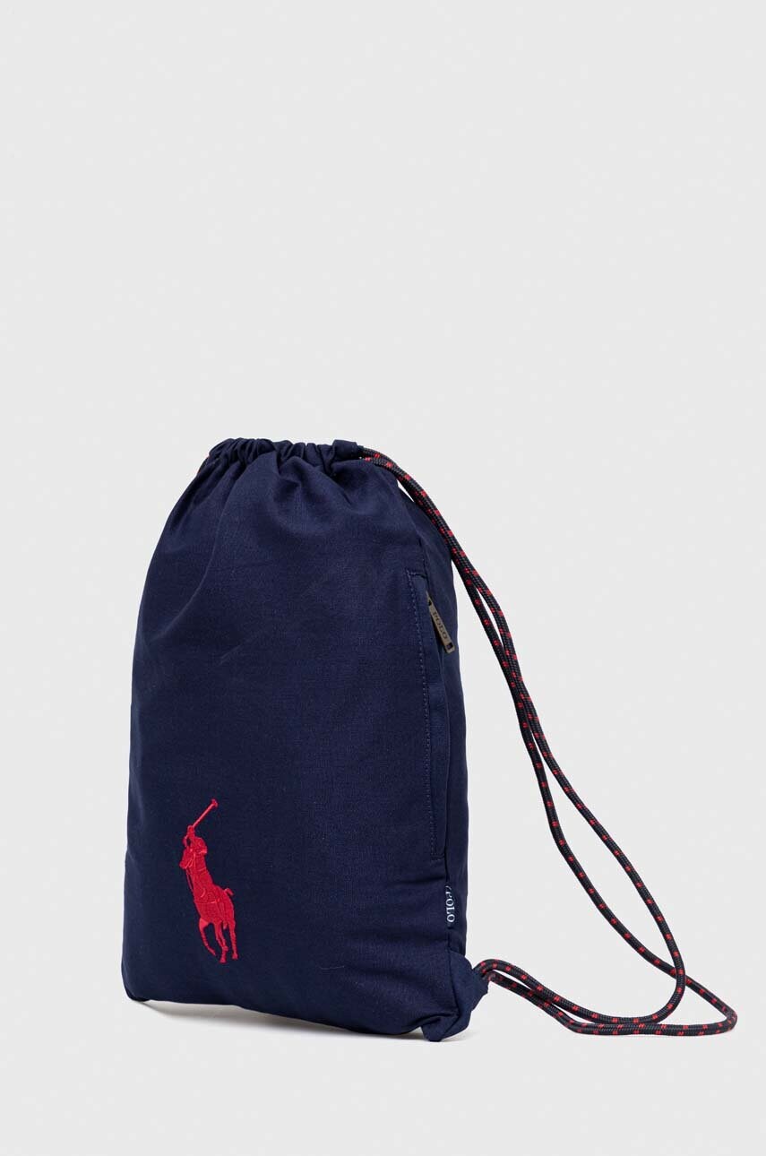 Дитячий рюкзак Polo Ralph Lauren колір синій однотонний