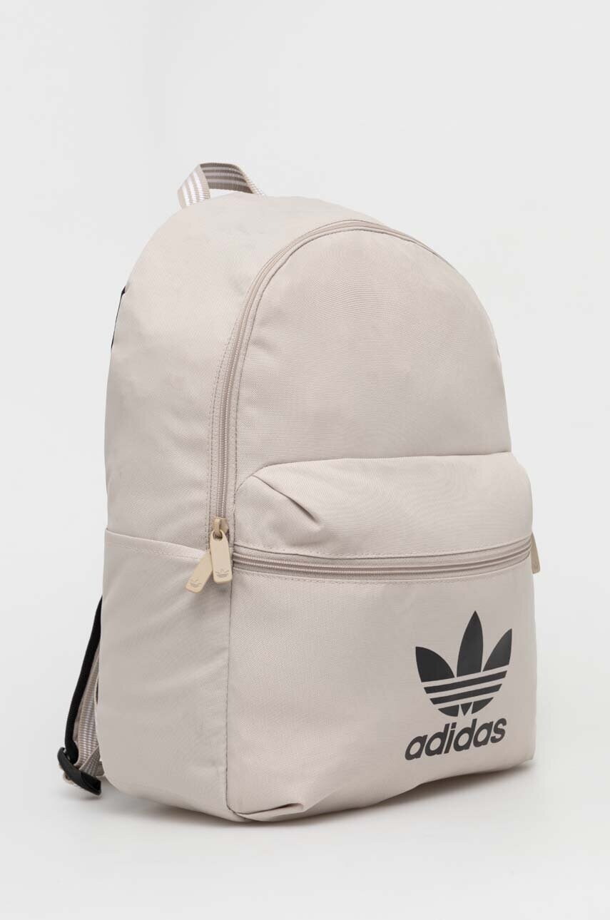 Рюкзак adidas Originals колір бежевий великий з принтом