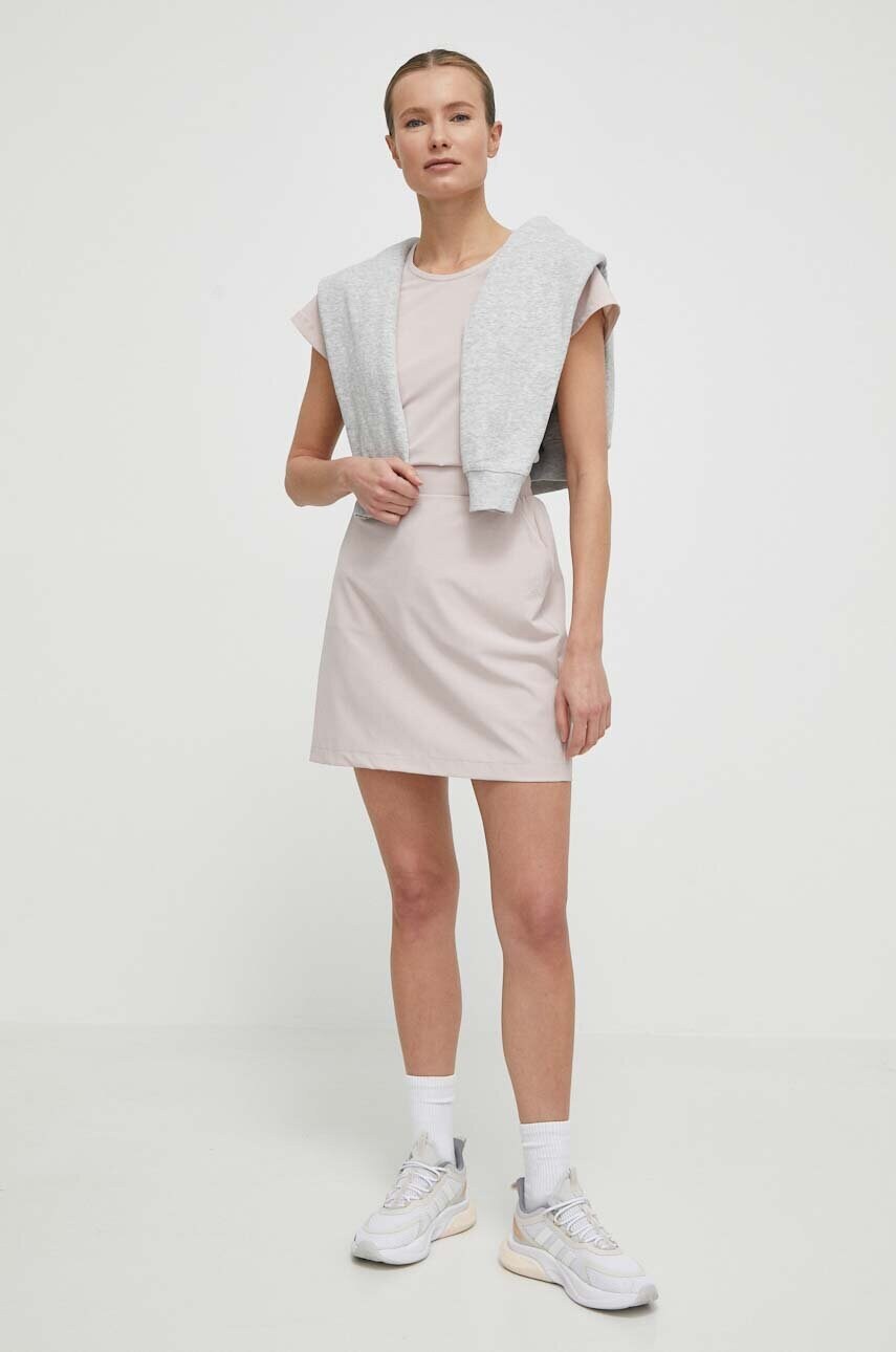 Спідниця Helly Hansen колір рожевий mini пряма