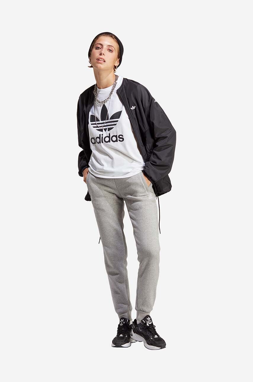 Спортивні штани adidas Originals жіночі колір сірий однотонні IA6460-MGREYH