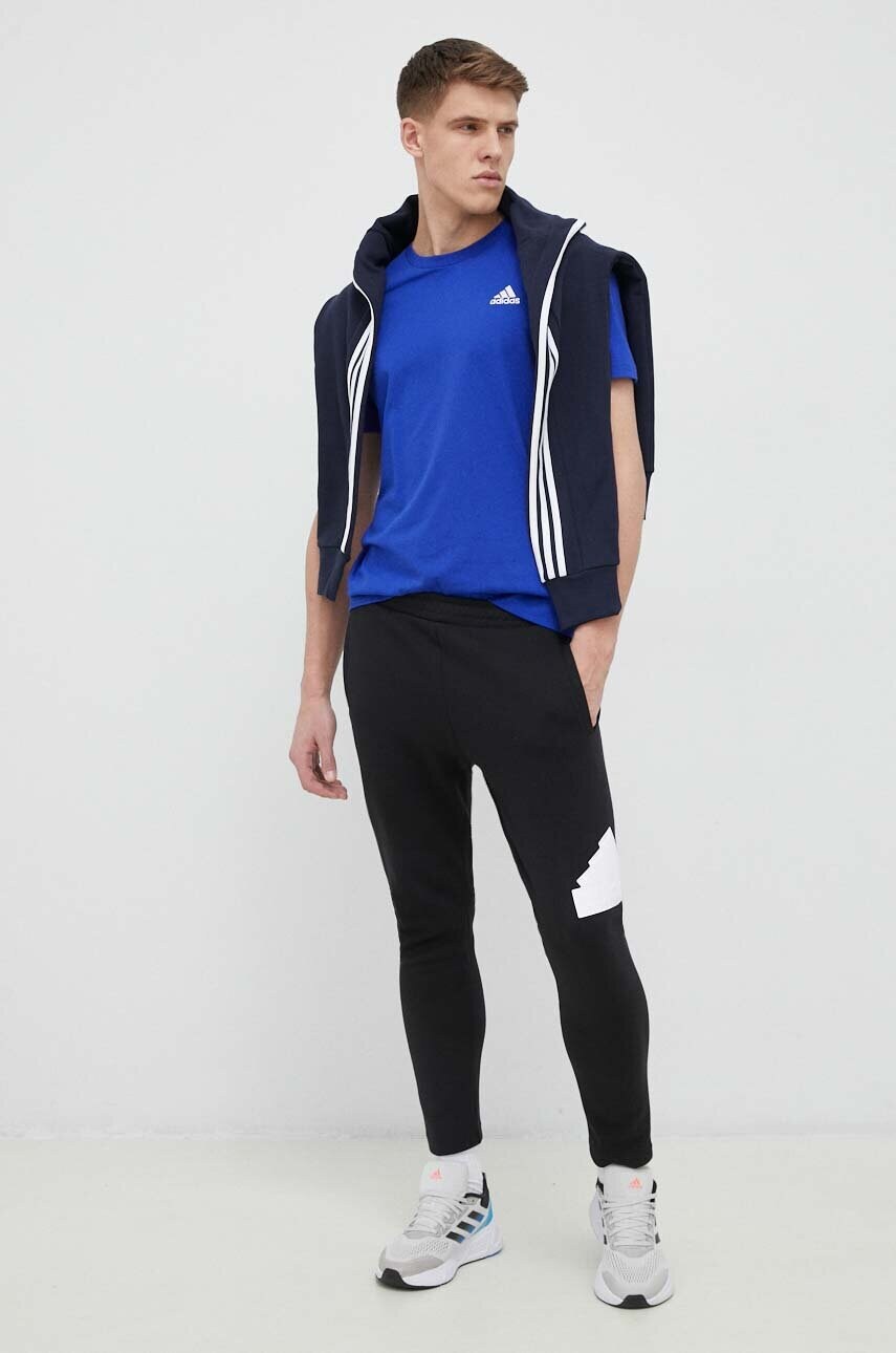 Спортивні штани adidas колір чорний з аплікацією