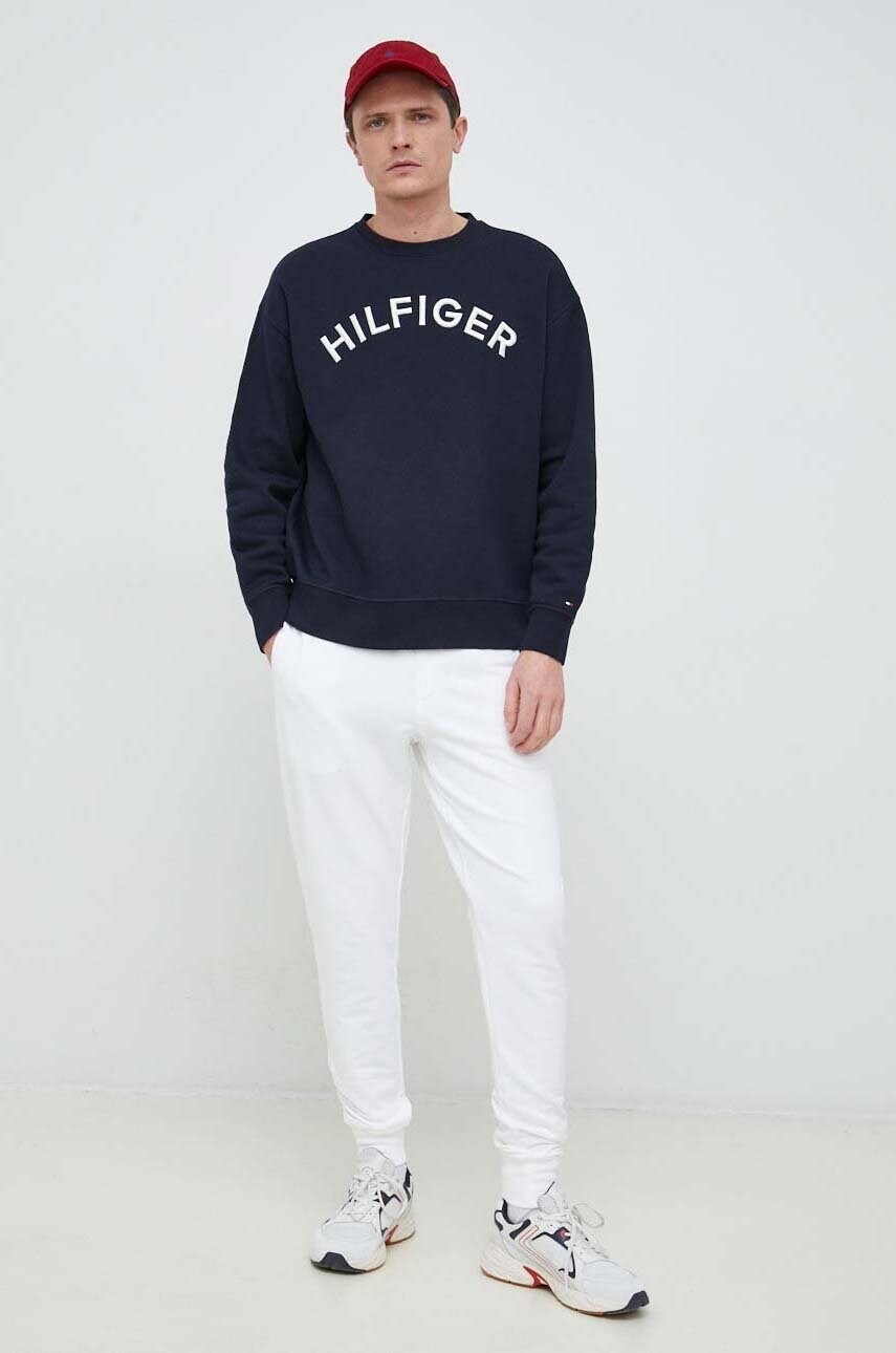 Спортивні штани Tommy Hilfiger колір білий однотонні