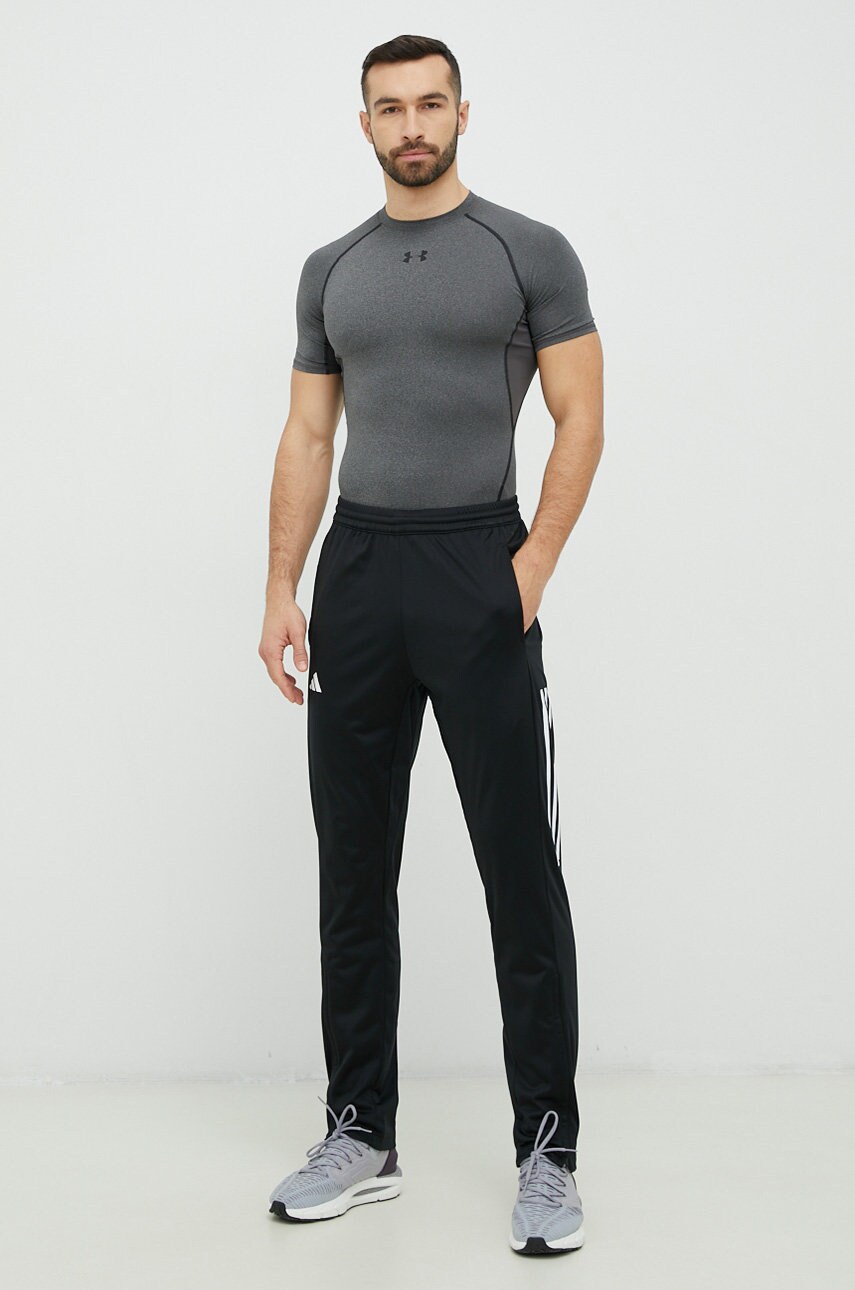 Штани для тренувань adidas Performance чоловічі колір чорний з принтом