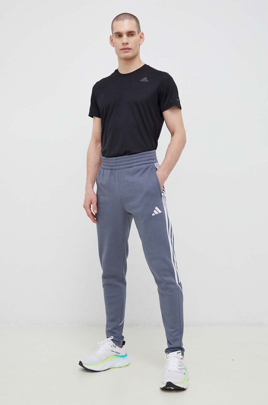 Спортивні штани adidas Performance Tiro 23 колір сірий з аплікацією