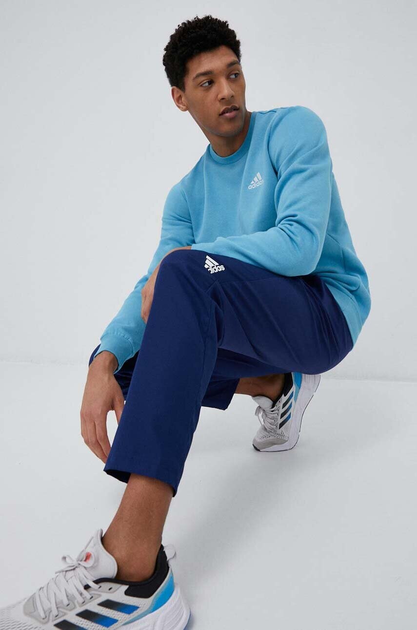 Штани для тренувань adidas Performance Designed for Movement колір синій однотонні