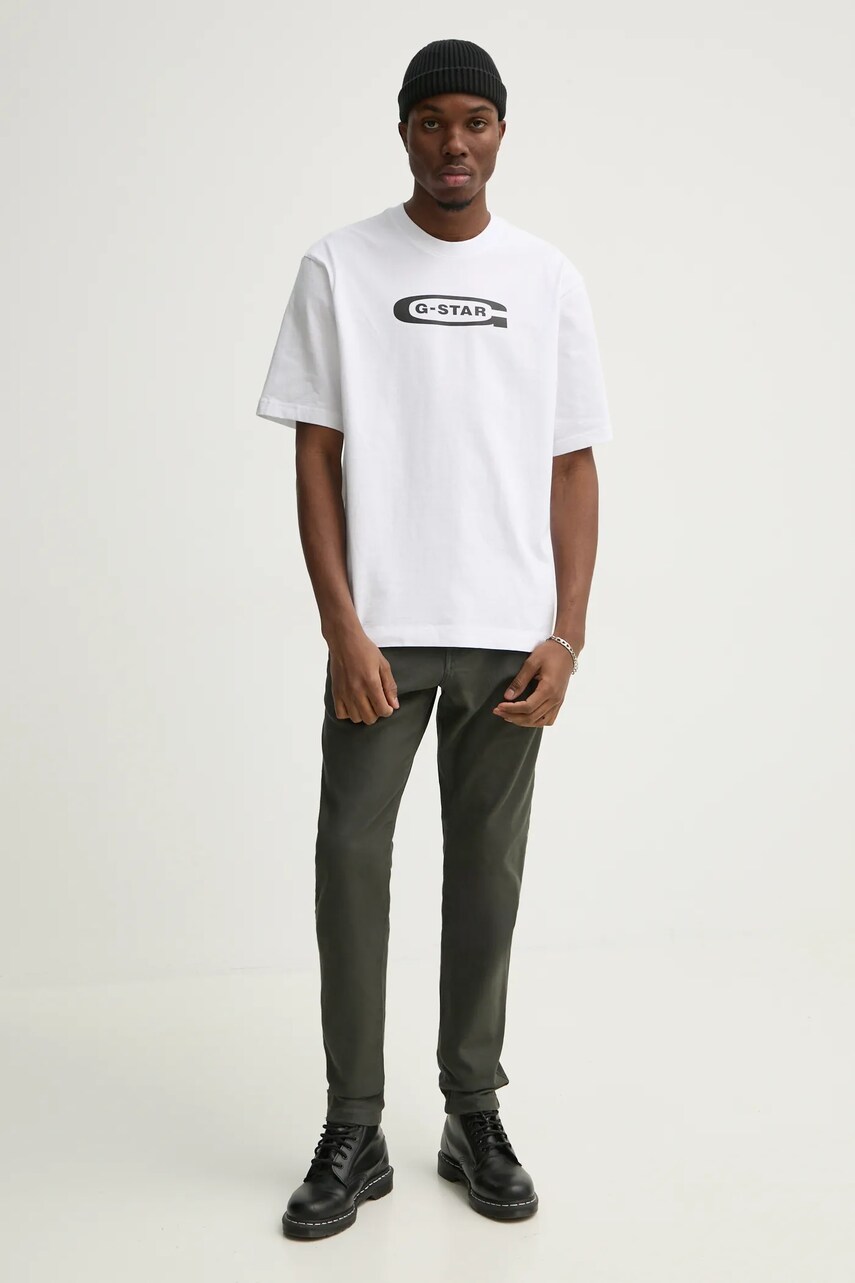 Штани G-Star Raw чоловічі колір зелений фасон chinos