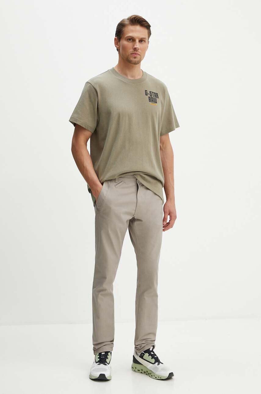 Штани G-Star Raw чоловічі колір сірий фасон chinos