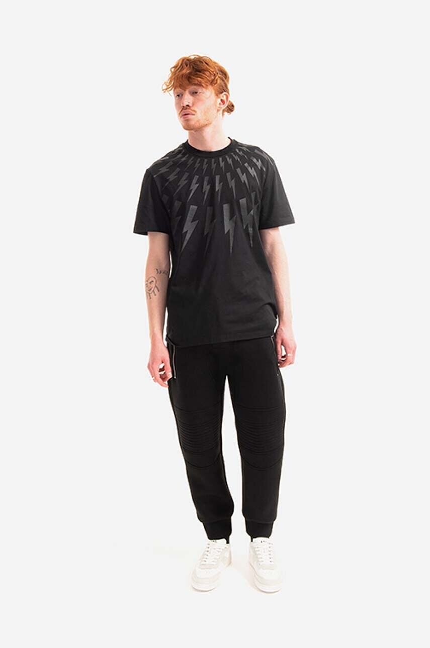 Спортивні штани Neil Barett Skinny Low Rise Swatpants колір чорний однотонні BJP002BH.S505C.01-black