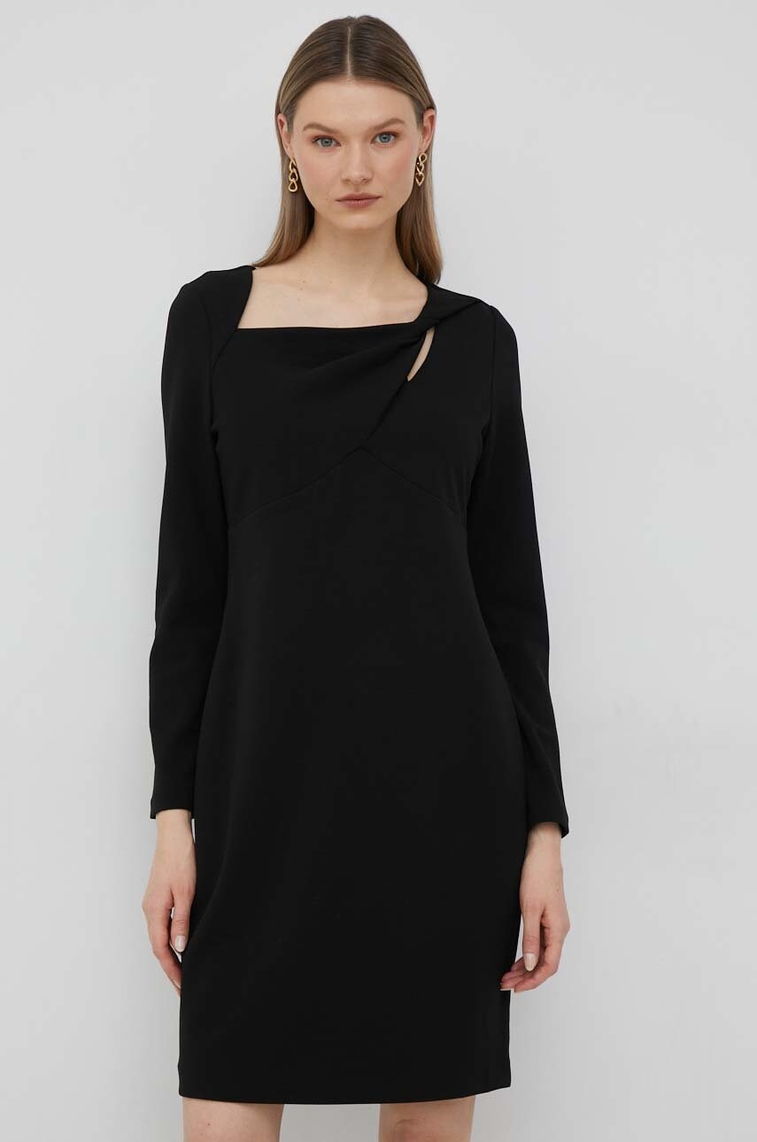 Сукня Dkny колір чорний mini пряма