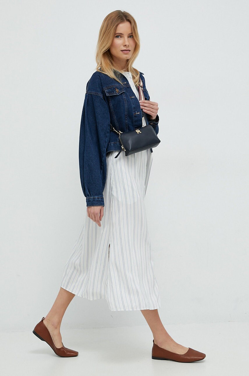Сукня Tommy Hilfiger колір білий maxi пряма