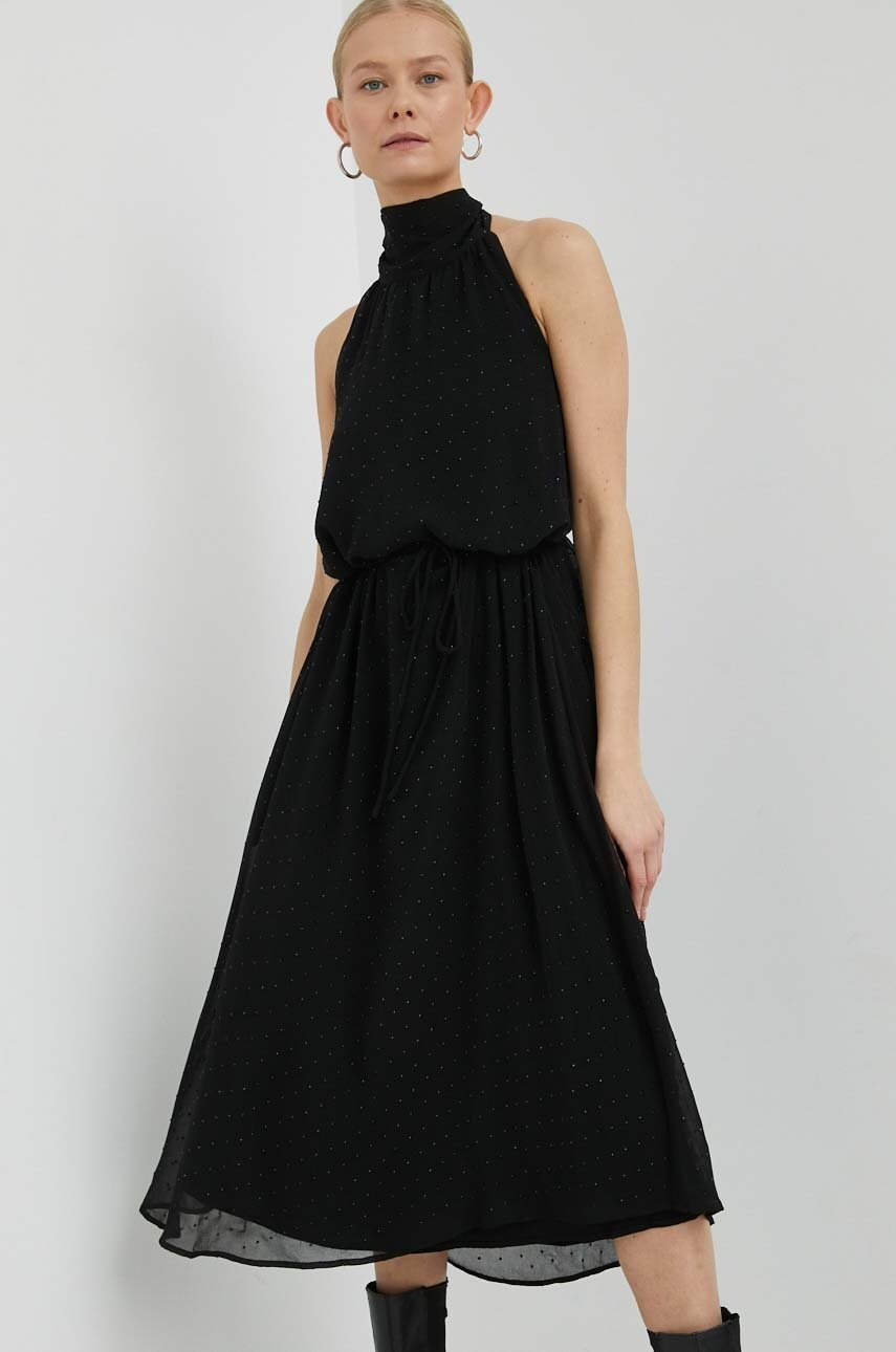 Сукня Bruuns Bazaar Impatiens Gabby колір чорний maxi пряма