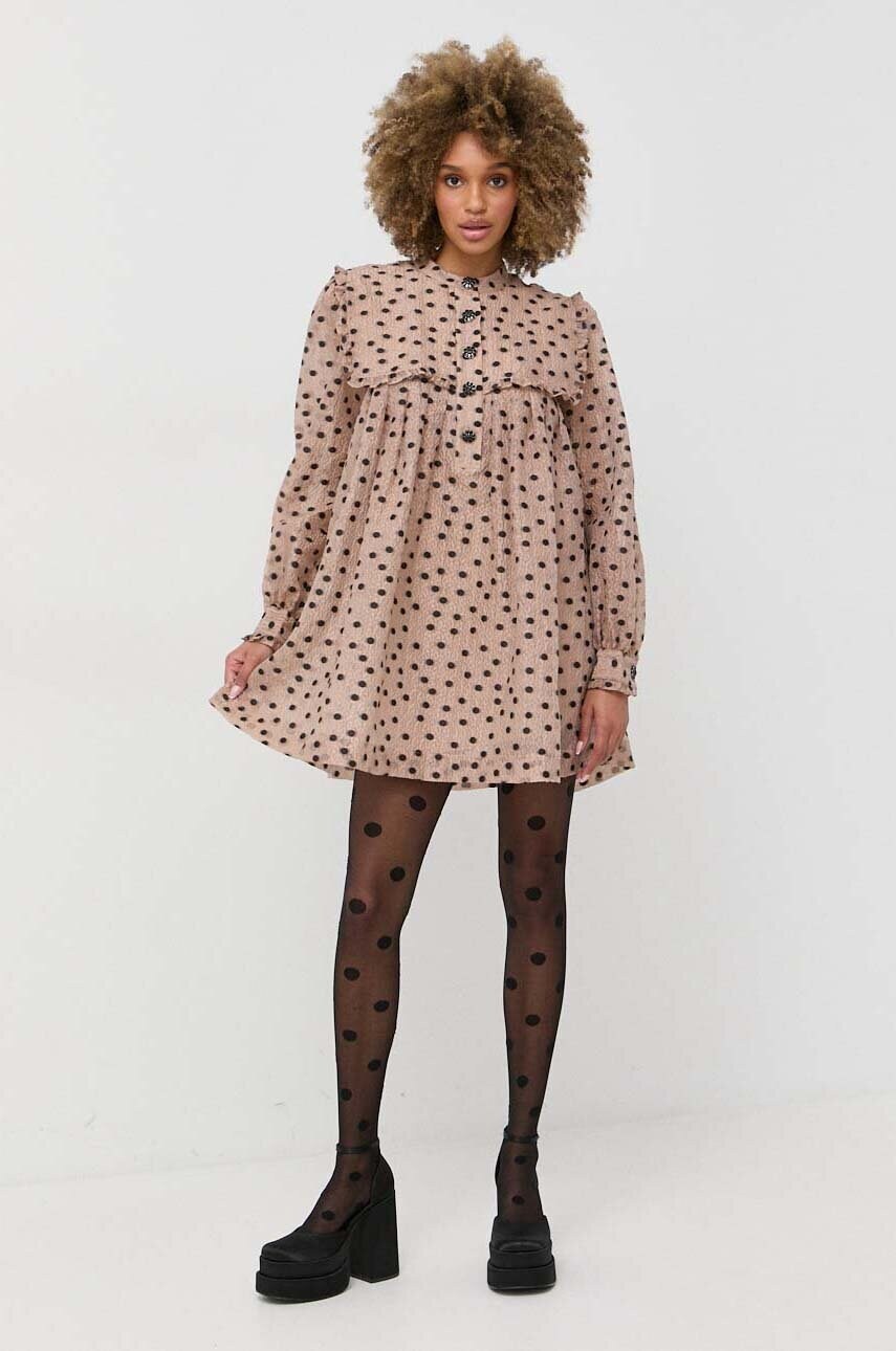 Сукня Custommade Kristel колір бежевий mini oversize
