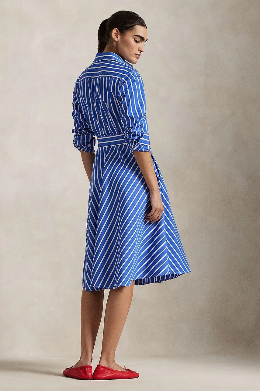 Бавовняна сукня Polo Ralph Lauren mini розкльошена 211891428