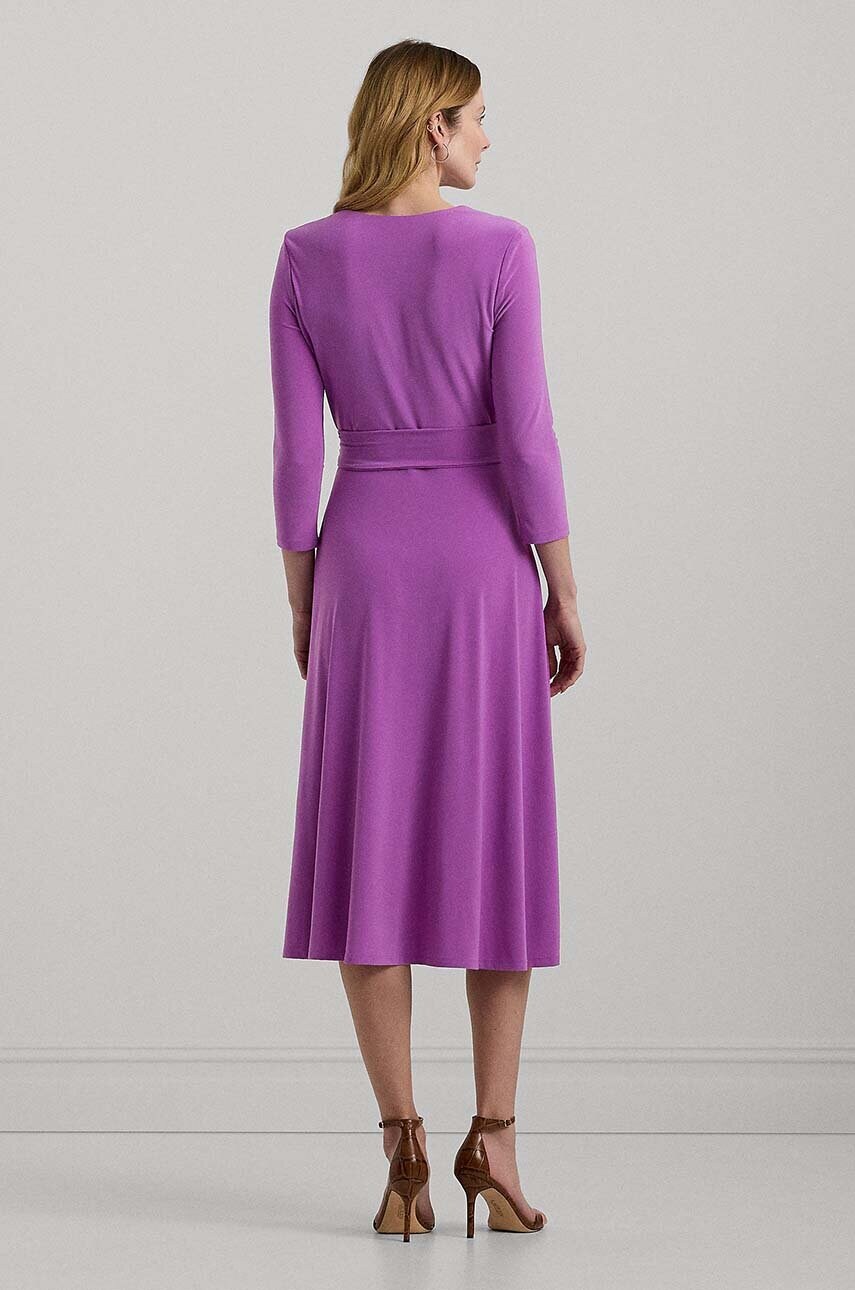 Сукня Lauren Ralph Lauren колір фіолетовий mini розкльошена 250769904