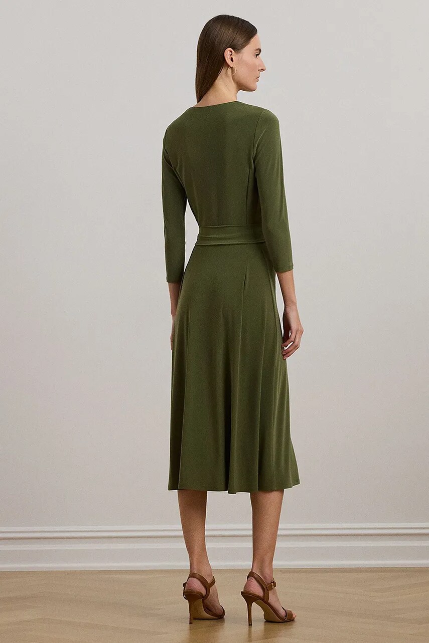 Сукня Lauren Ralph Lauren колір зелений mini розкльошена 250769904