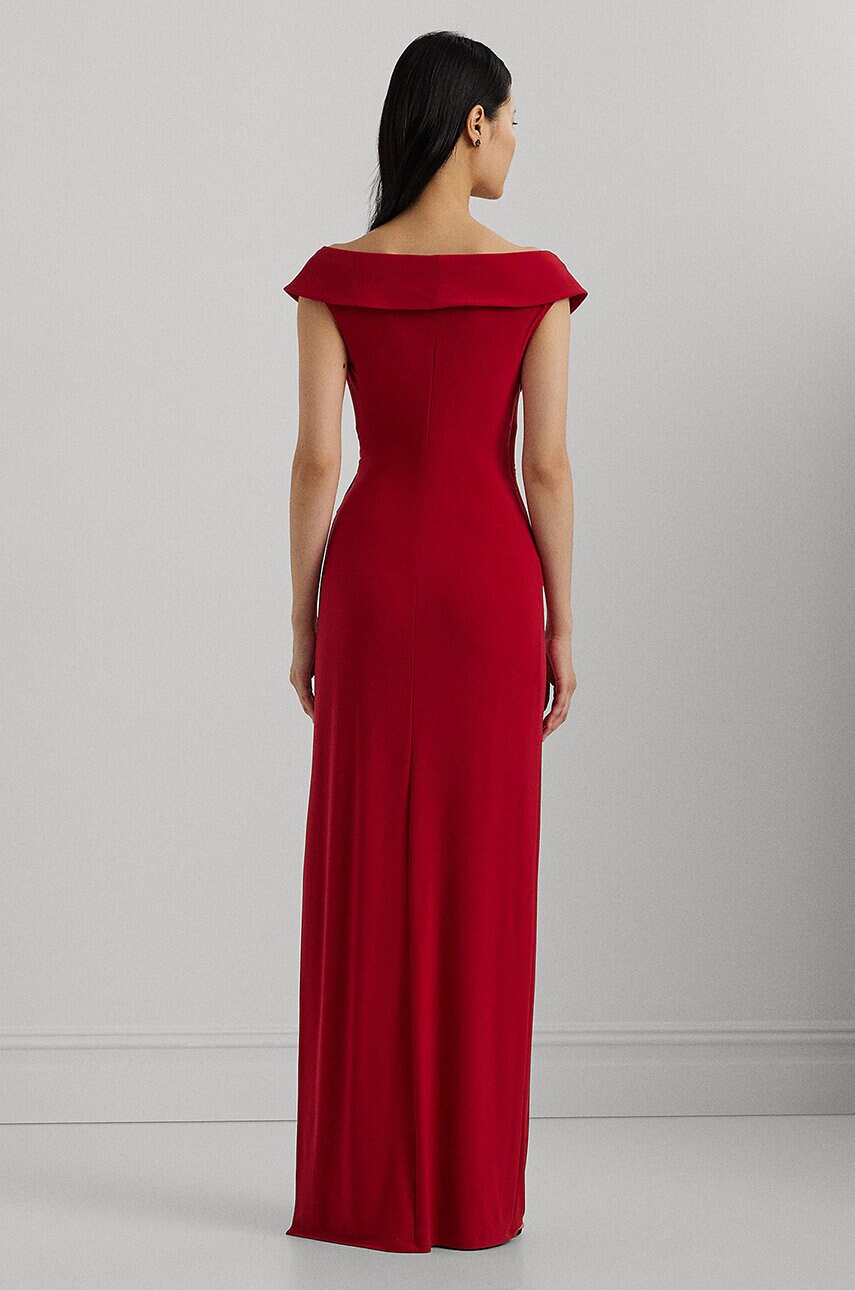 Сукня Lauren Ralph Lauren колір бежевий maxi розкльошена