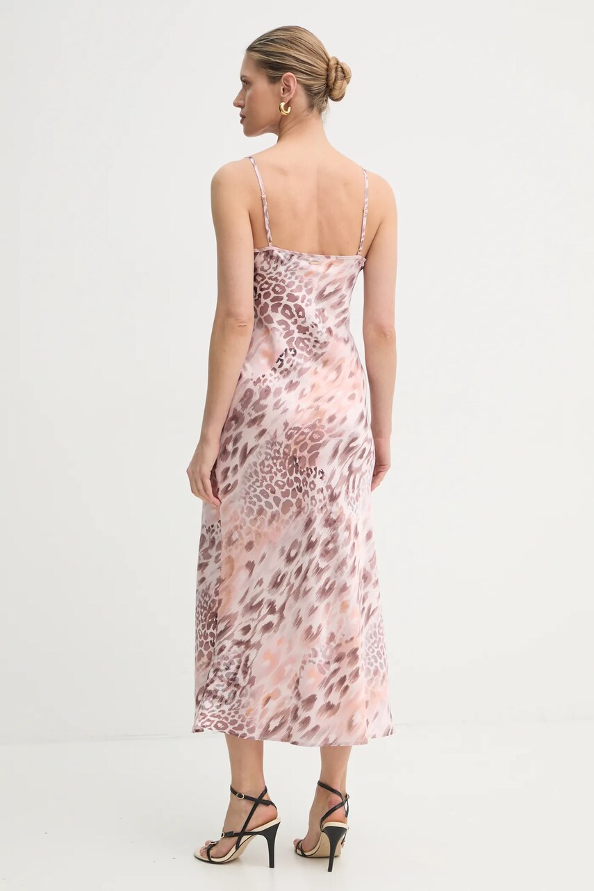 Сукня Guess колір рожевий maxi пряма
