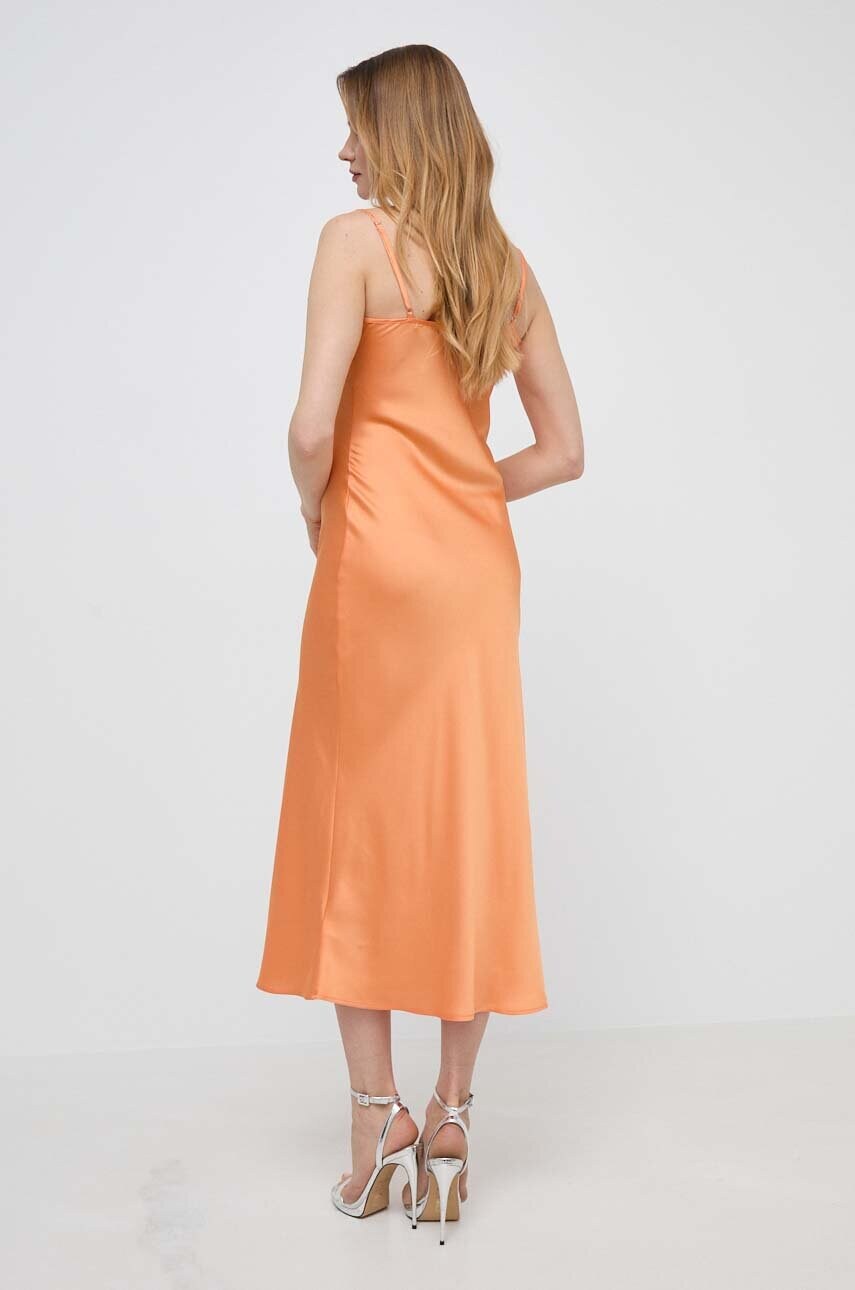 Сукня Guess колір помаранчевий maxi пряма