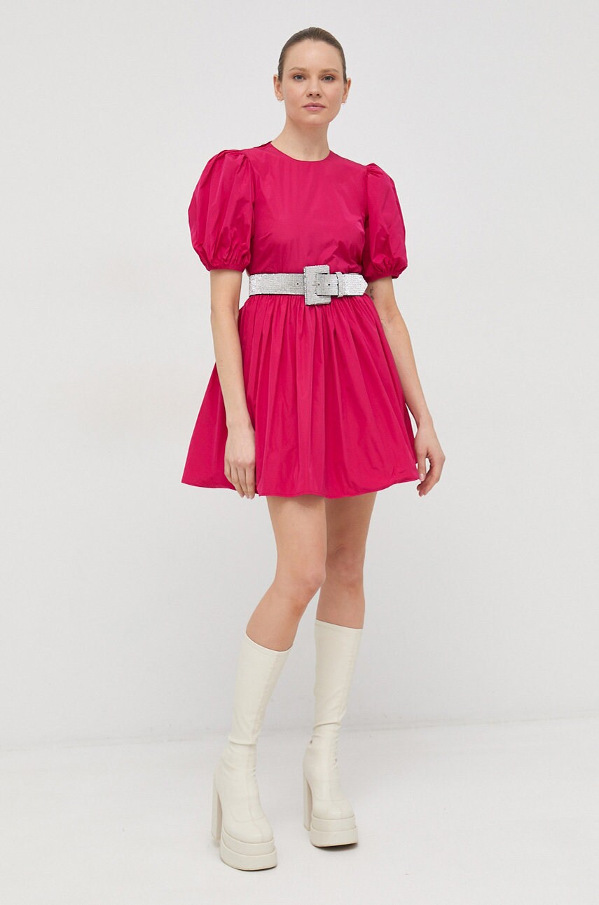 Сукня Red Valentino колір рожевий mini розкльошена