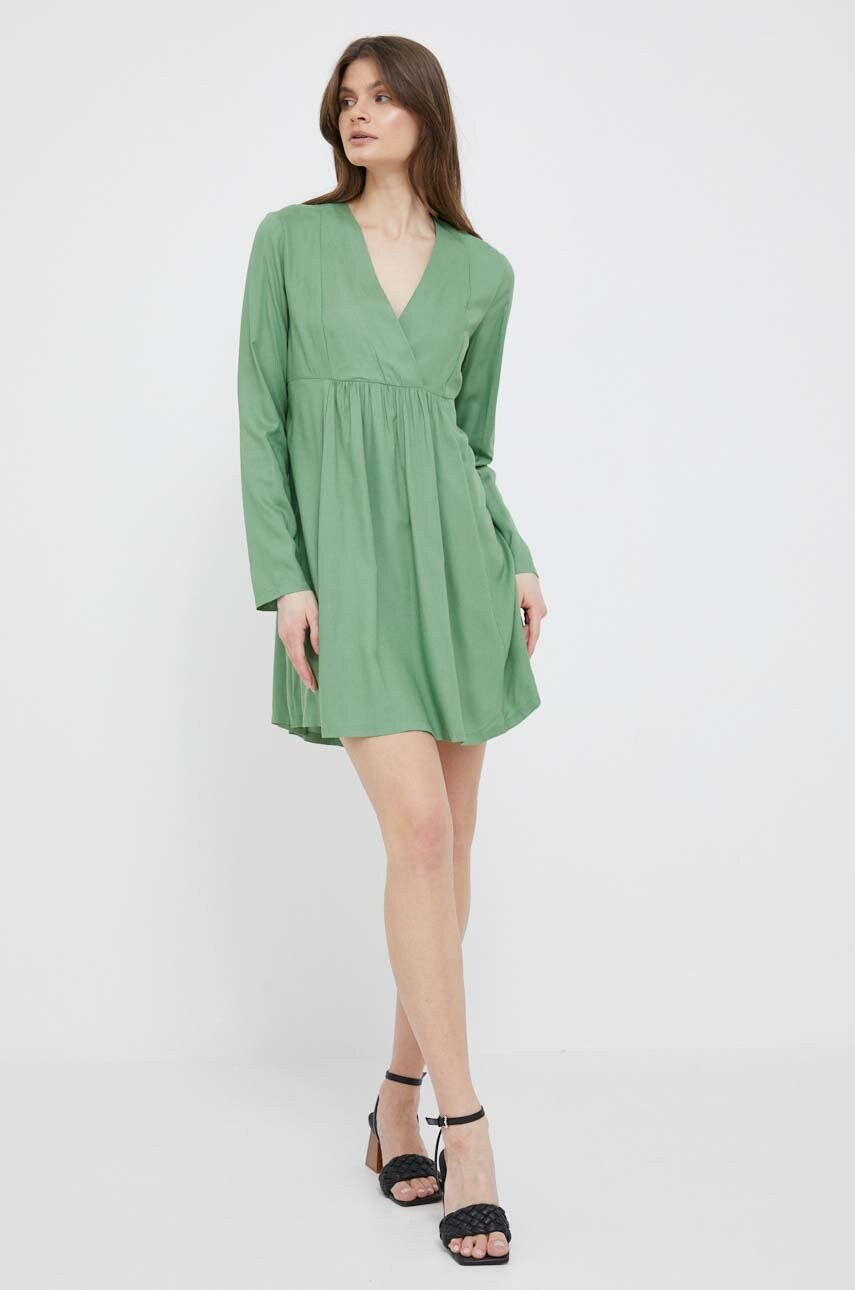 Сукня United Colors of Benetton колір зелений mini розкльошена