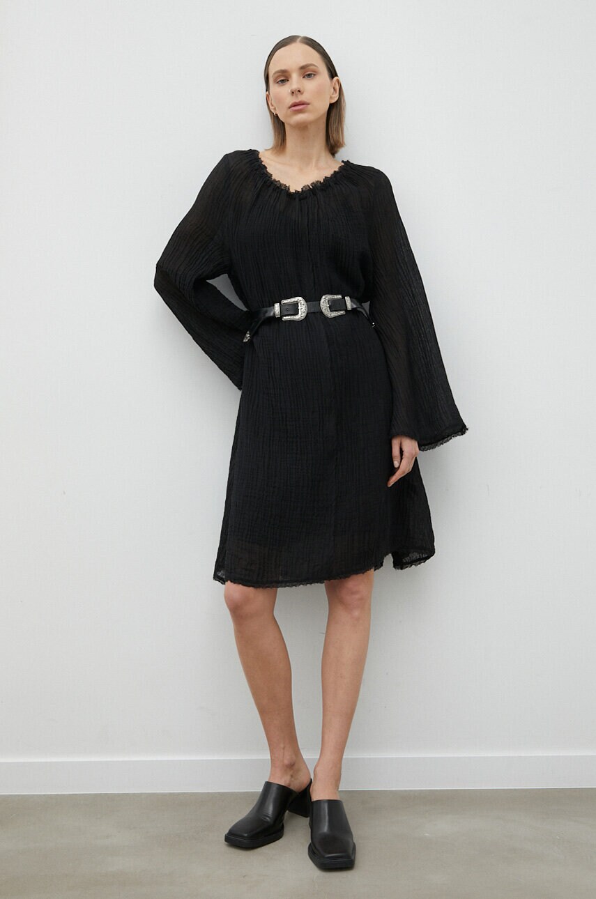 Сукня By Malene Birger Emoras колір чорний mini пряма