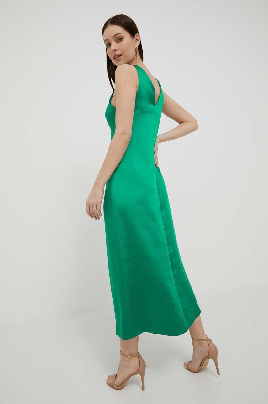 Сукня United Colors of Benetton колір зелений midi пряма