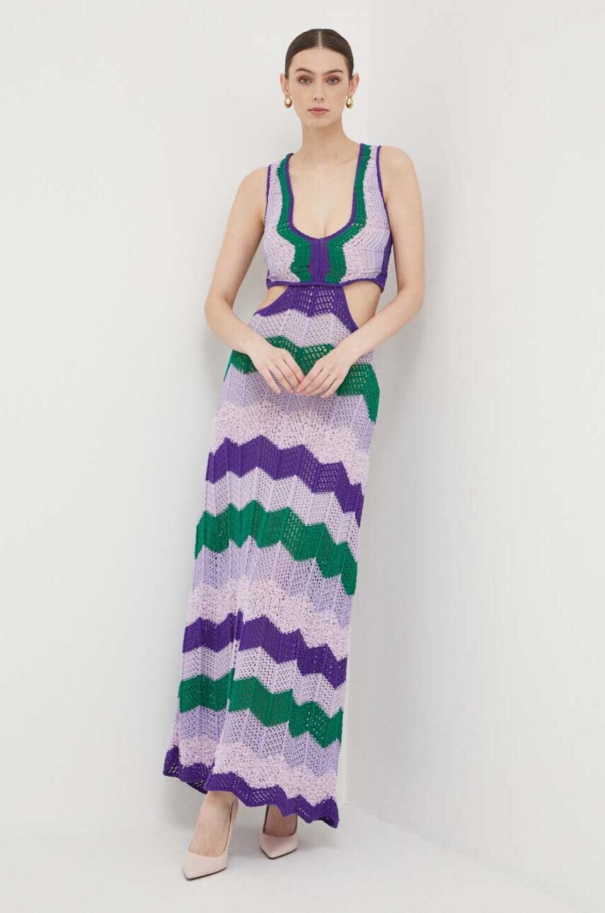 Сукня Pinko колір фіолетовий maxi пряма