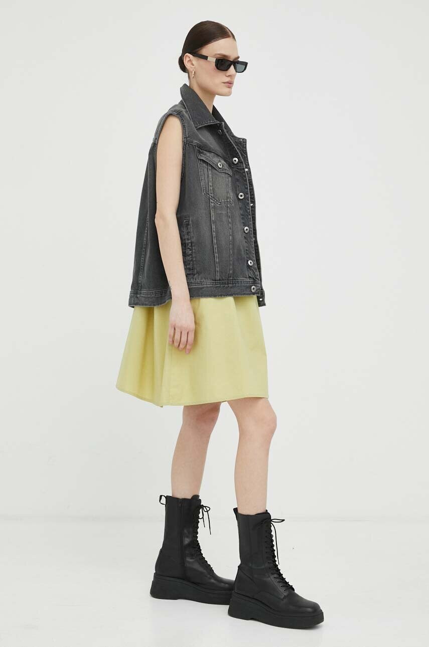 Сукня G-Star Raw колір зелений mini пряма
